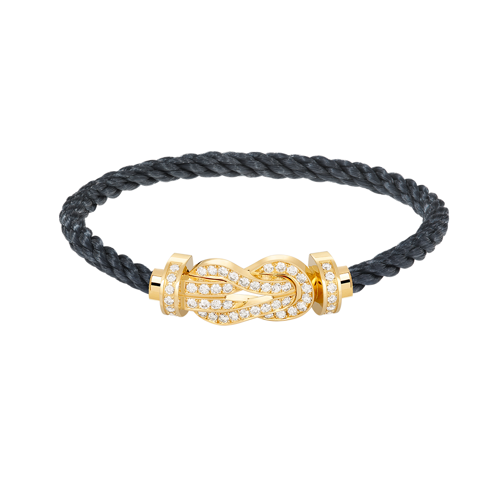 [AuraEcho]CHANCE LARGE 8 FIGURE BUCKLE FULLDIAMOND BRACELET GOLD