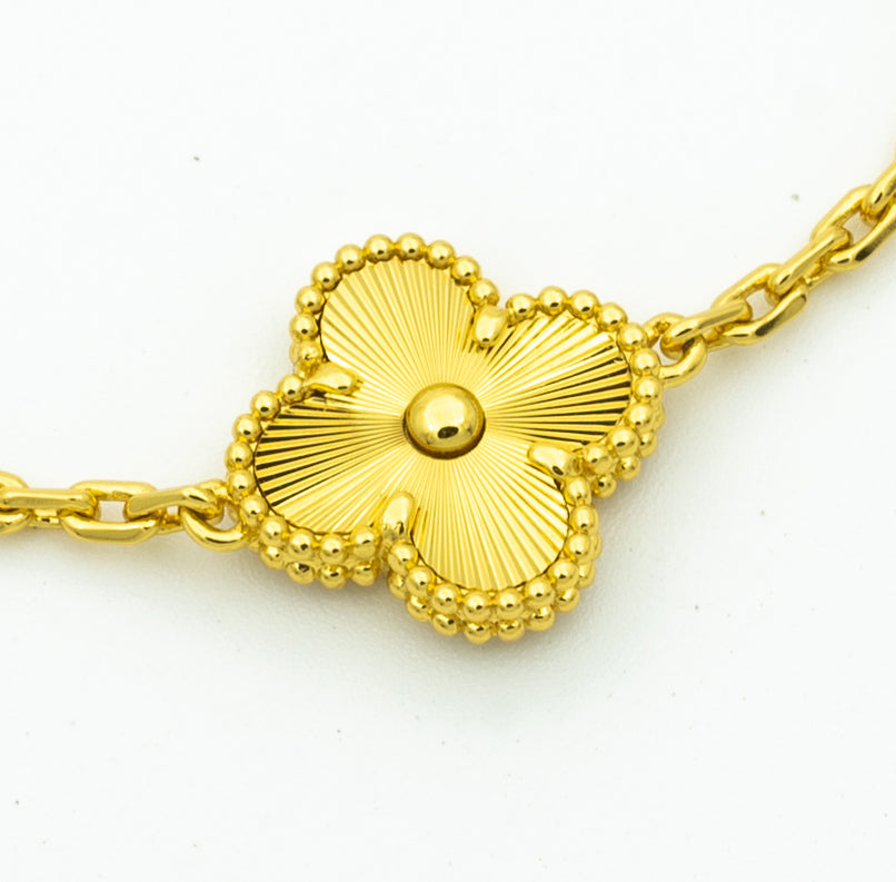 [AuraEcho] CLOVER 5 MOTIF LASER BRACELET COLLECTION