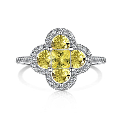 [AuraEcho]Luxurious Eternity Flower Shape Banquet Ring