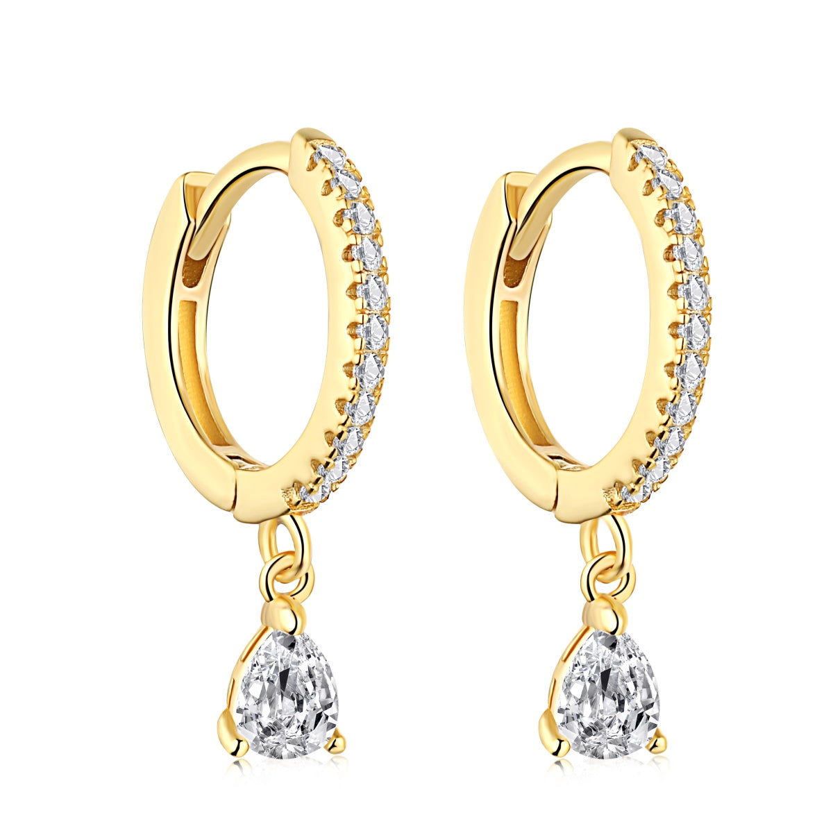 [AuraEcho]Luxurious Geometric Drop Earrings