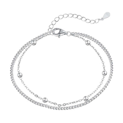 [AuraEcho]Delicate Bead Double Layer Bracelet