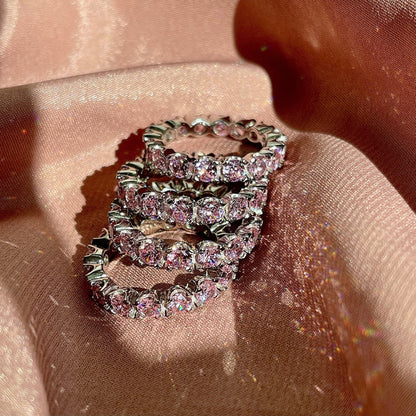 [AuraEcho]Eternity Round Cut Tennis Ring