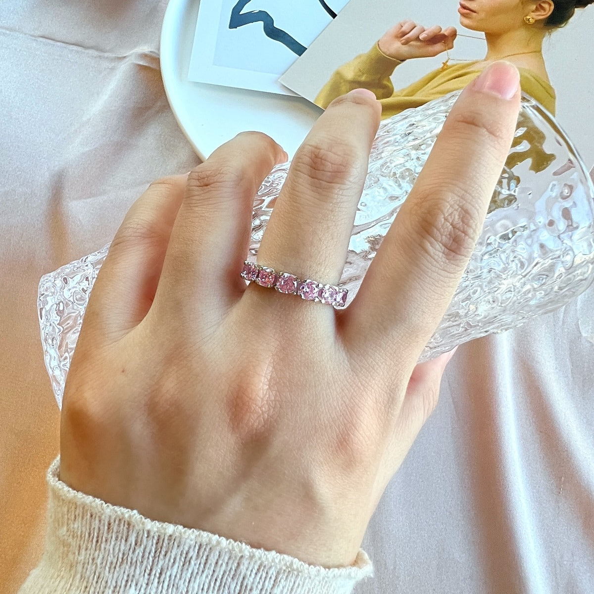 [AuraEcho]Eternity Round Cut Tennis Ring