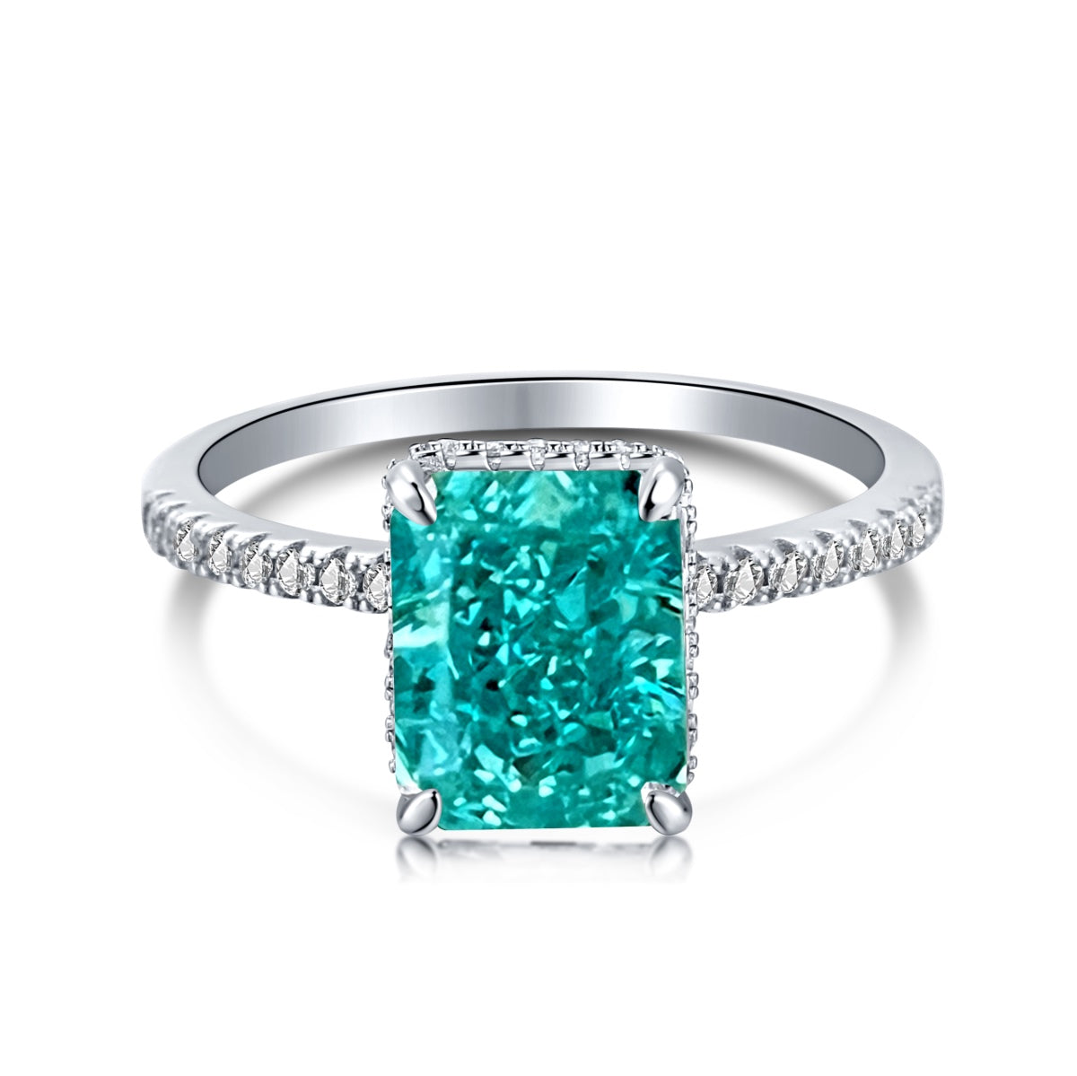 [AuraEcho]4.0 Carat Luxurious Engagement Ring