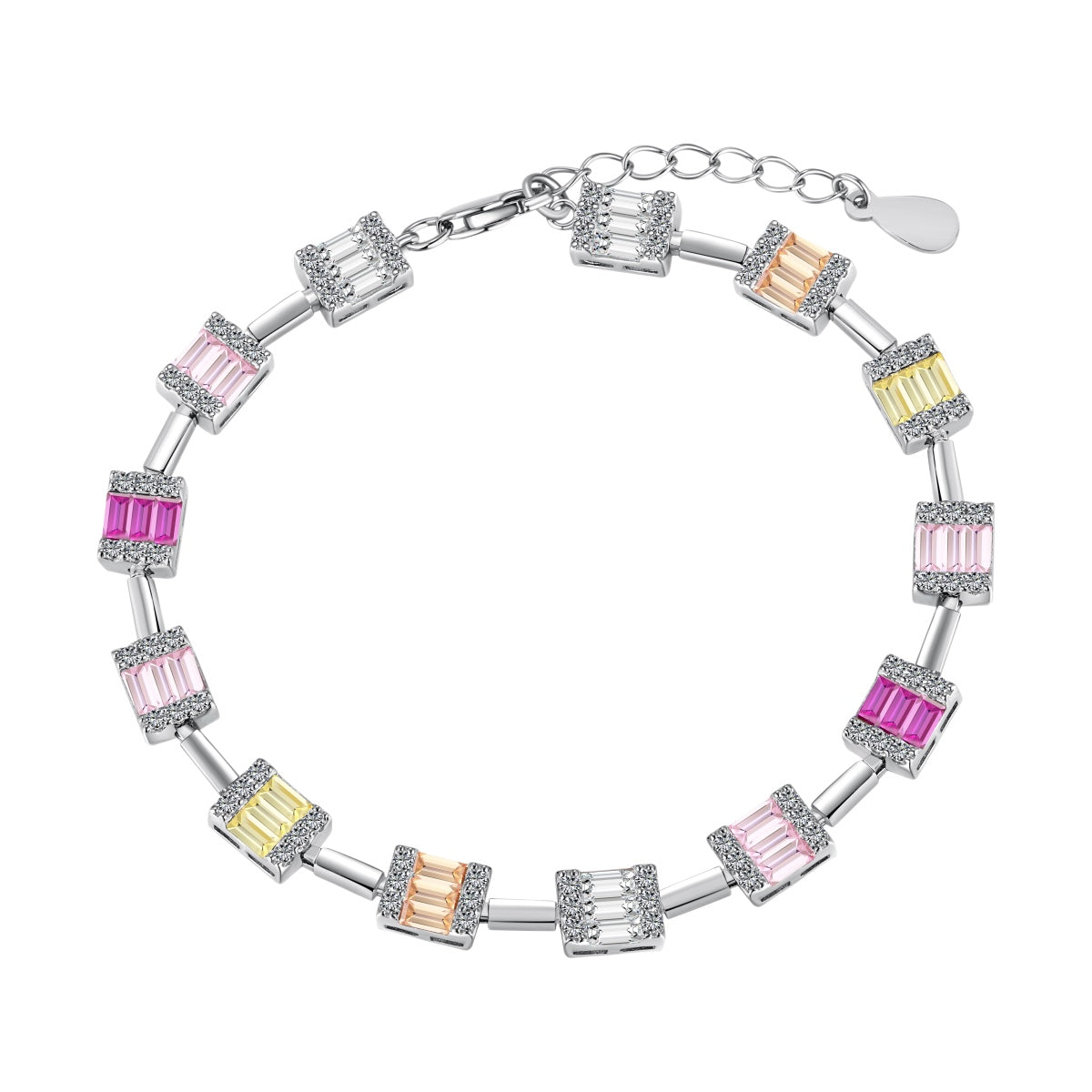 [AuraEcho]Dainty Charming Emerald Cut Daily Bracelet