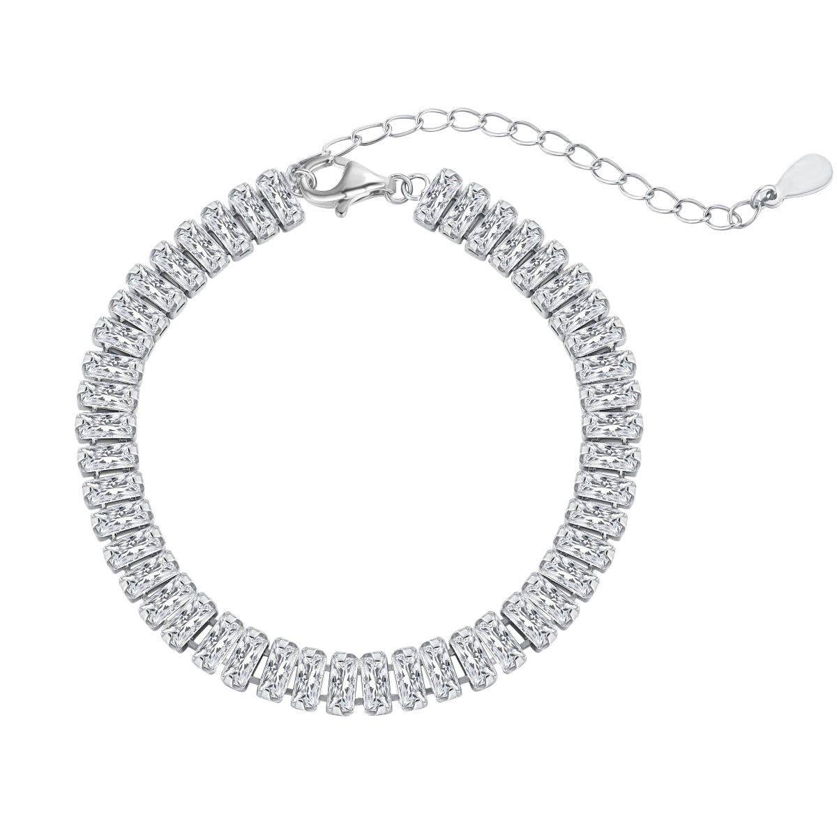 [AuraEcho]Exquisite Emerald Cut Daily Bracelet