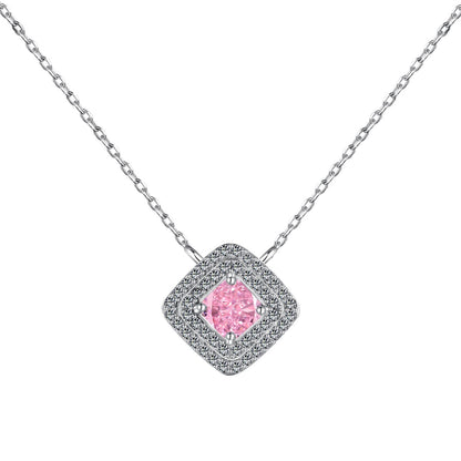 [AuraEcho]Sparkling Asscher Cut Necklace