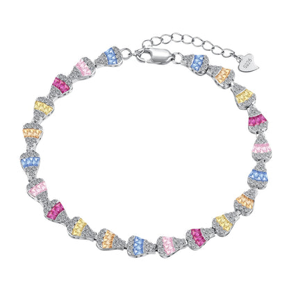 [AuraEcho]Radiant Water Drop Shape Daily Bracelet