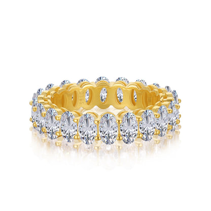 [AuraEcho]Ornate Oval Cut Tennis Ring
