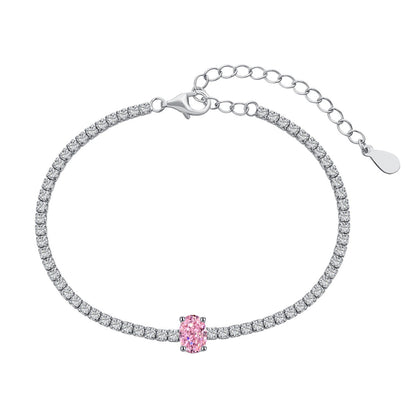 [AuraEcho]0.75 Carat Exquisite Oval Cut Daily Bracelet