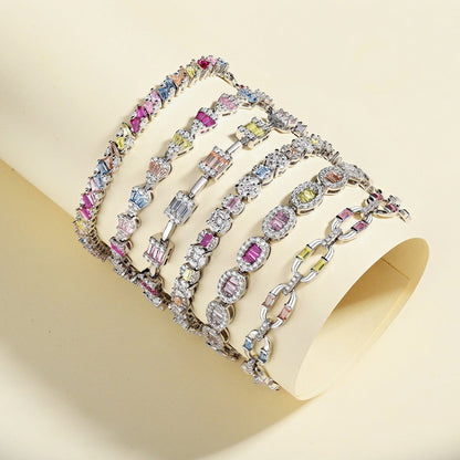 [AuraEcho]Radiant Water Drop Shape Daily Bracelet