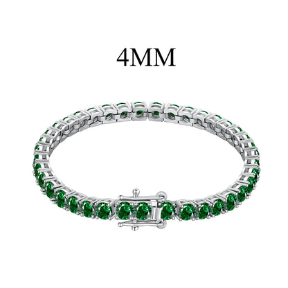 [AuraEcho]Radiant Colorful Round Cut Party Bracelet