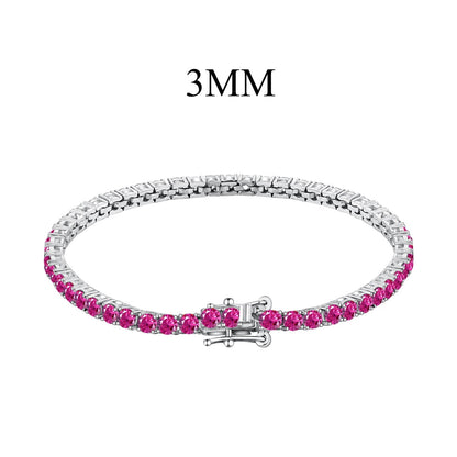 [AuraEcho]Radiant Colorful Round Cut Party Bracelet