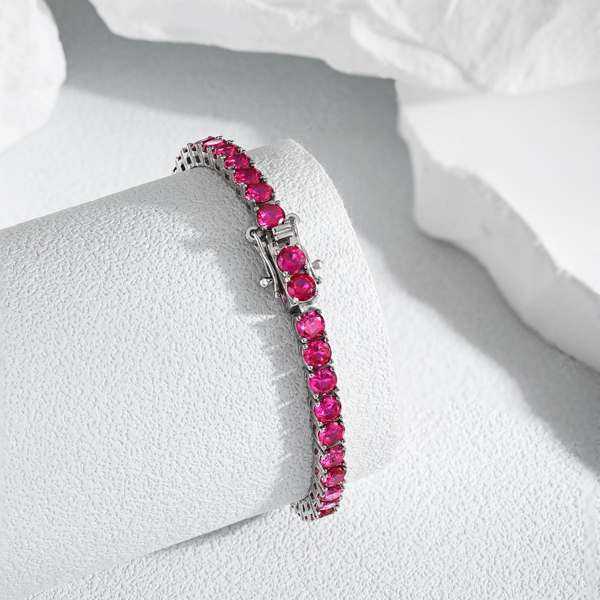 [AuraEcho]Radiant Colorful Round Cut Party Bracelet