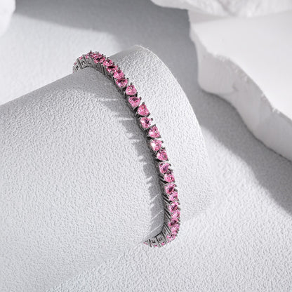 [AuraEcho]Dazzling Romantic Heart Shape Lover Bracelet