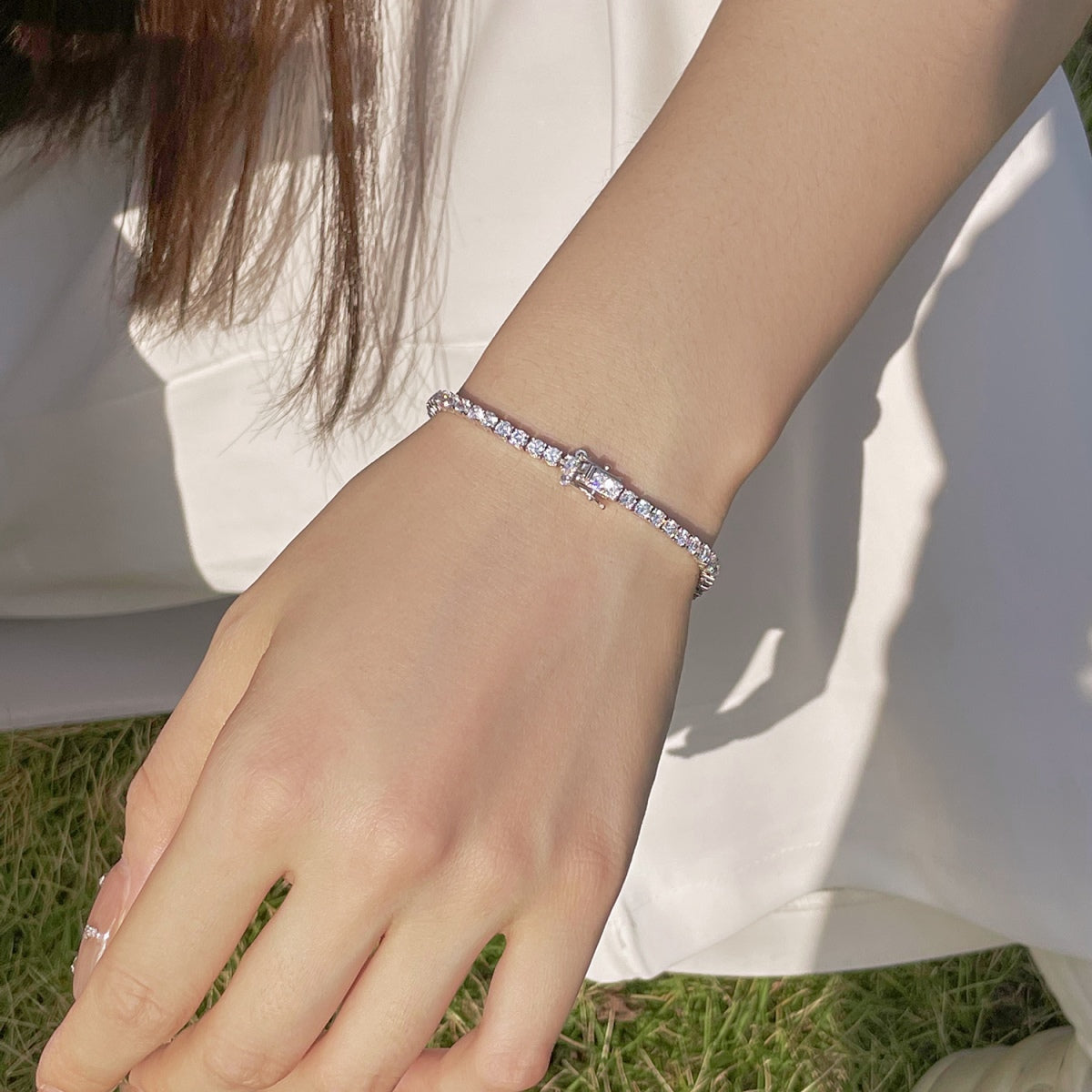 [AuraEcho]Radiant Colorful Round Cut Party Bracelet