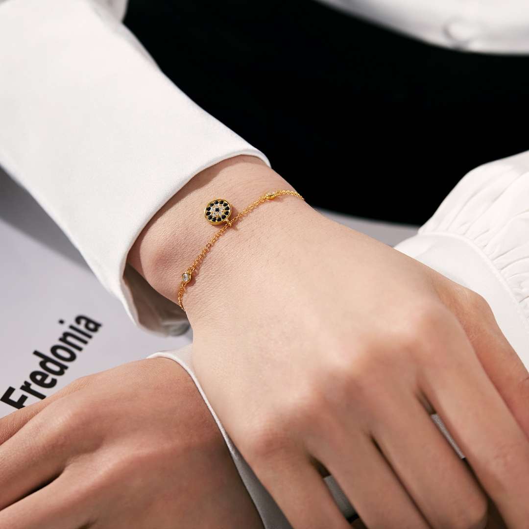 [AuraEcho]Devil's Eye Round Shape Bracelet