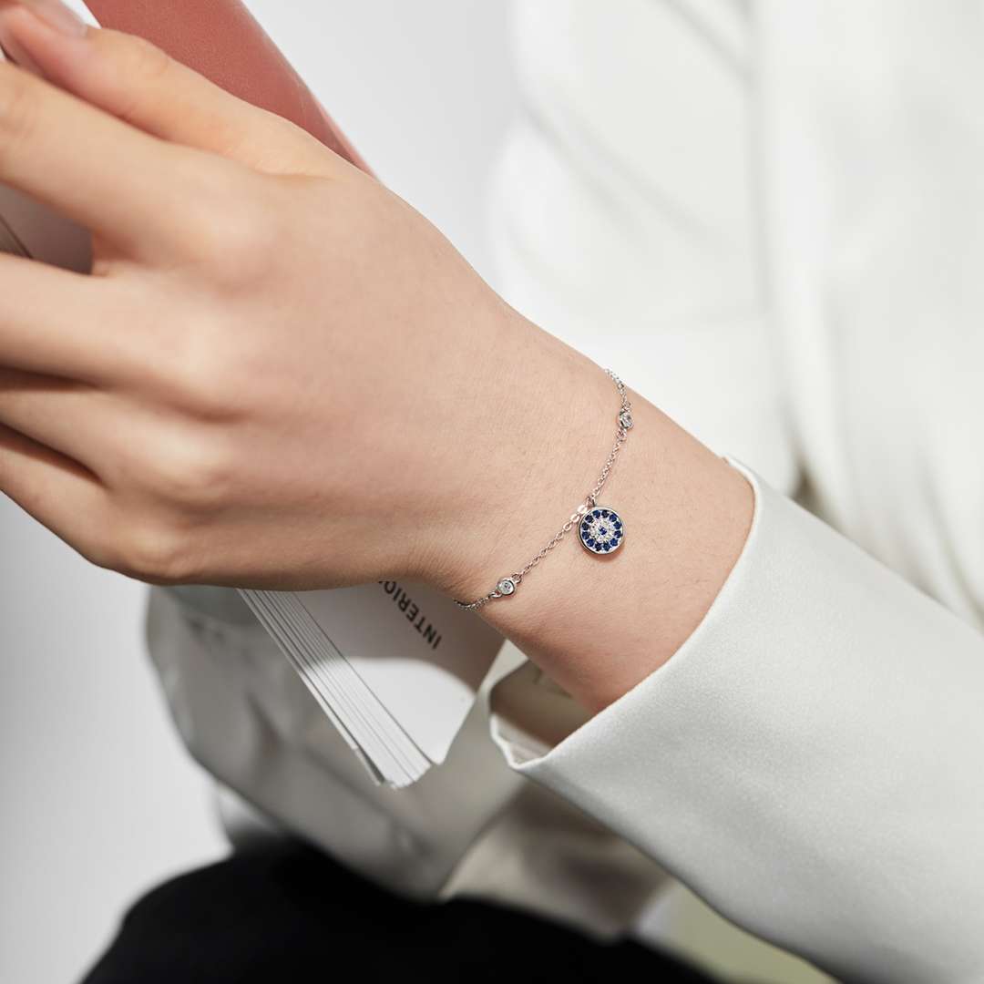 [AuraEcho]Devil's Eye Round Shape Bracelet
