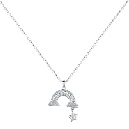 [AuraEcho]Unique Rainbow Star Necklace