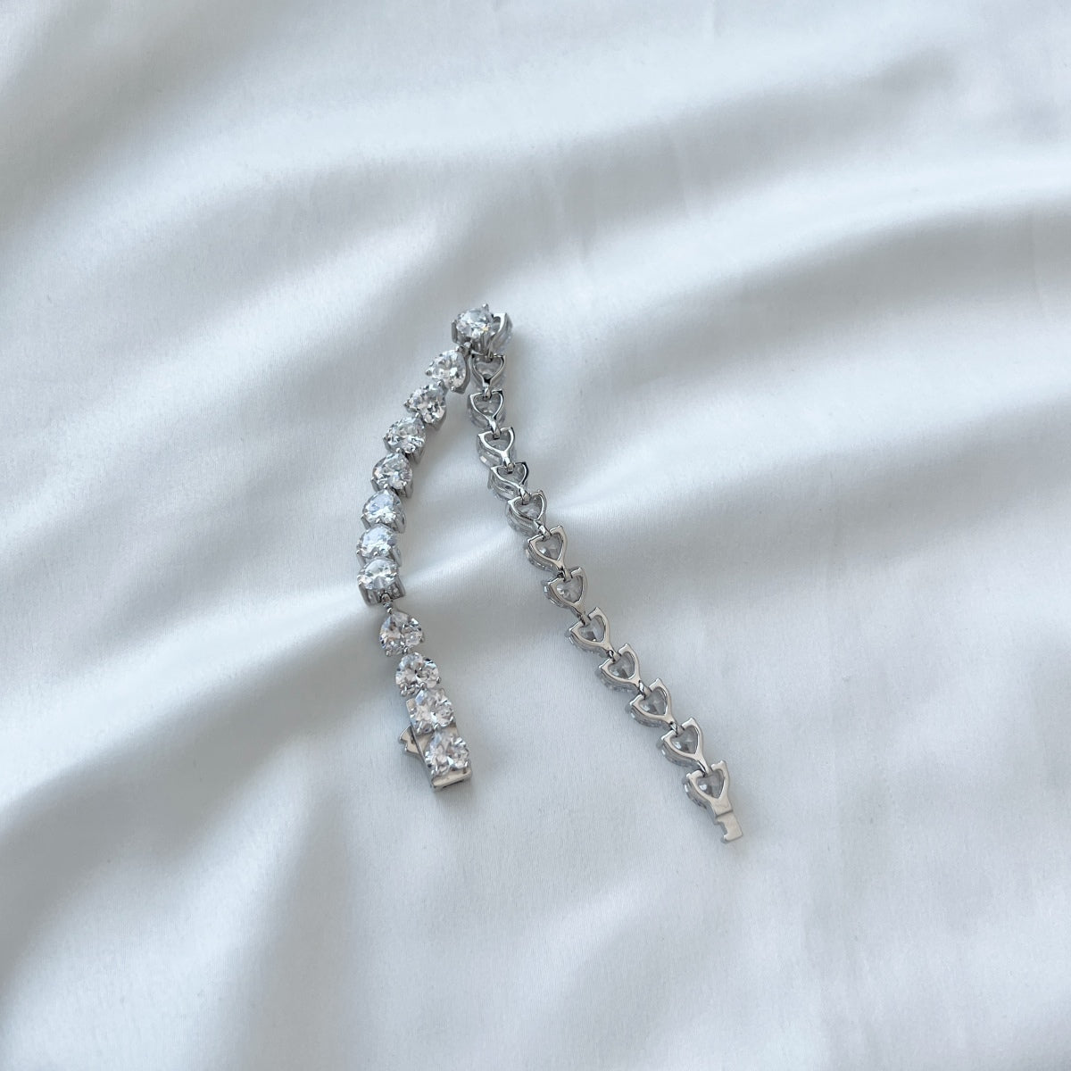 [AuraEcho]0.75 Carat Elegant Romantic Heart Shape Lover Bracelet