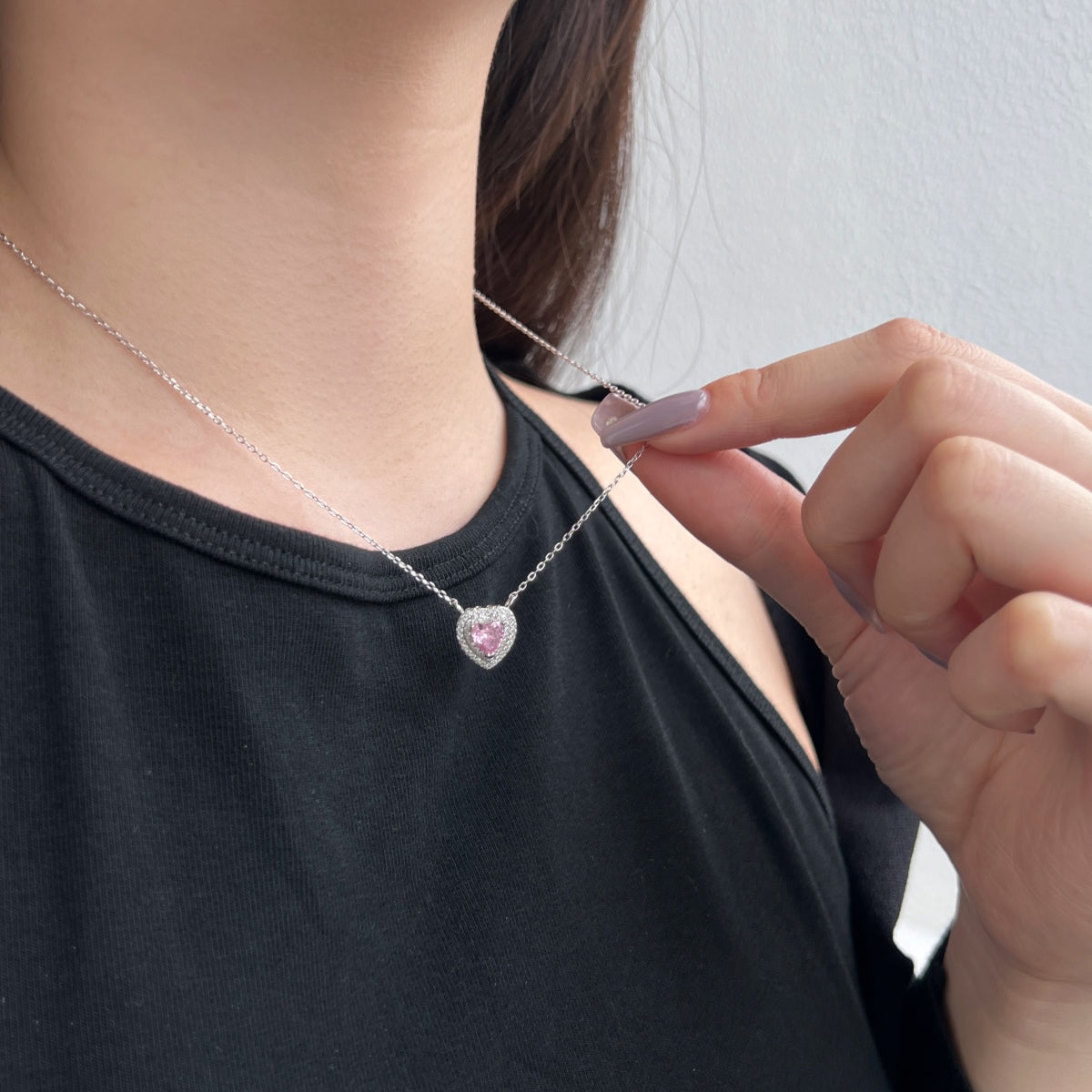 [AuraEcho]Exquisite Heart Shape Necklace