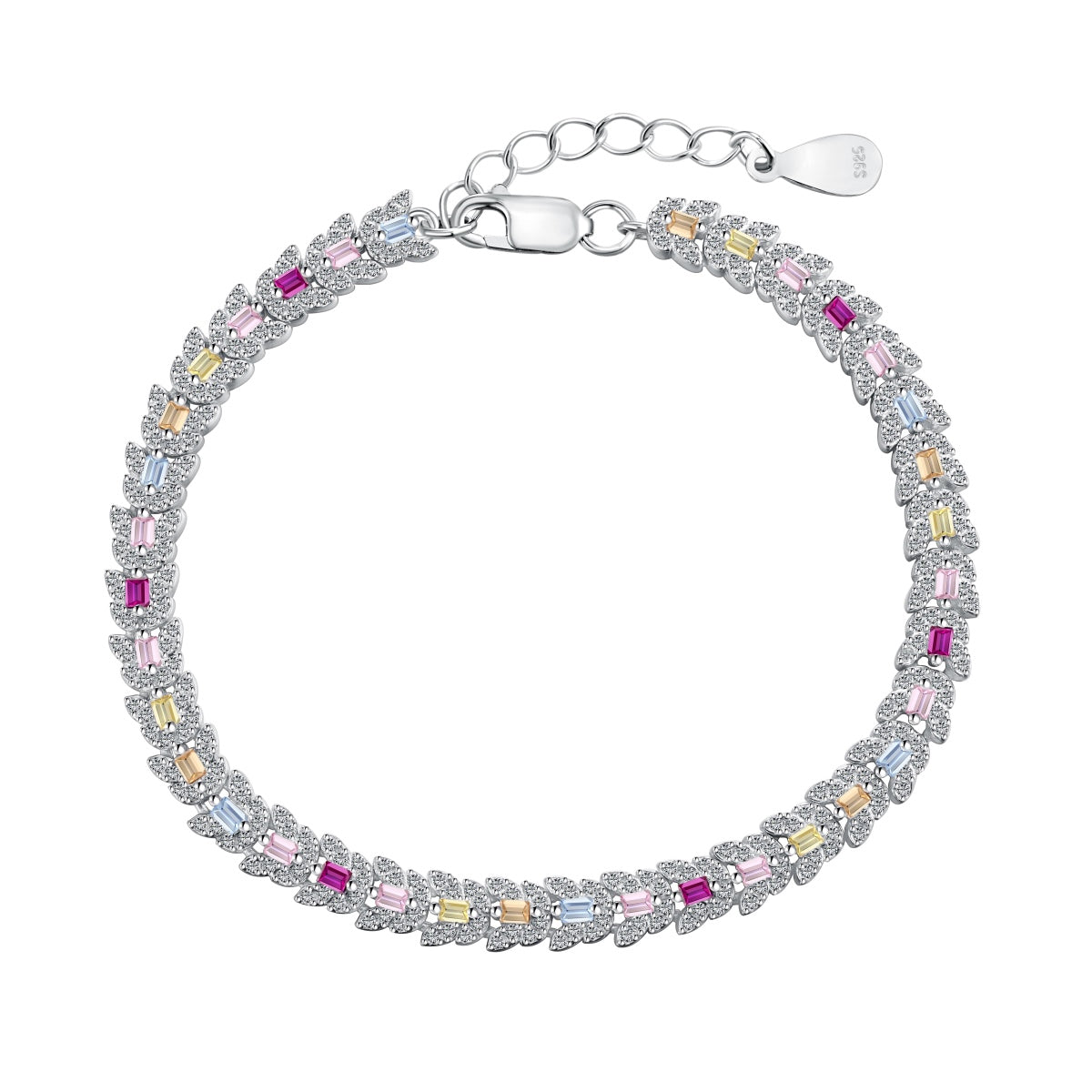 [AuraEcho]Delicate Colorful Multi Cut Daily Bracelet