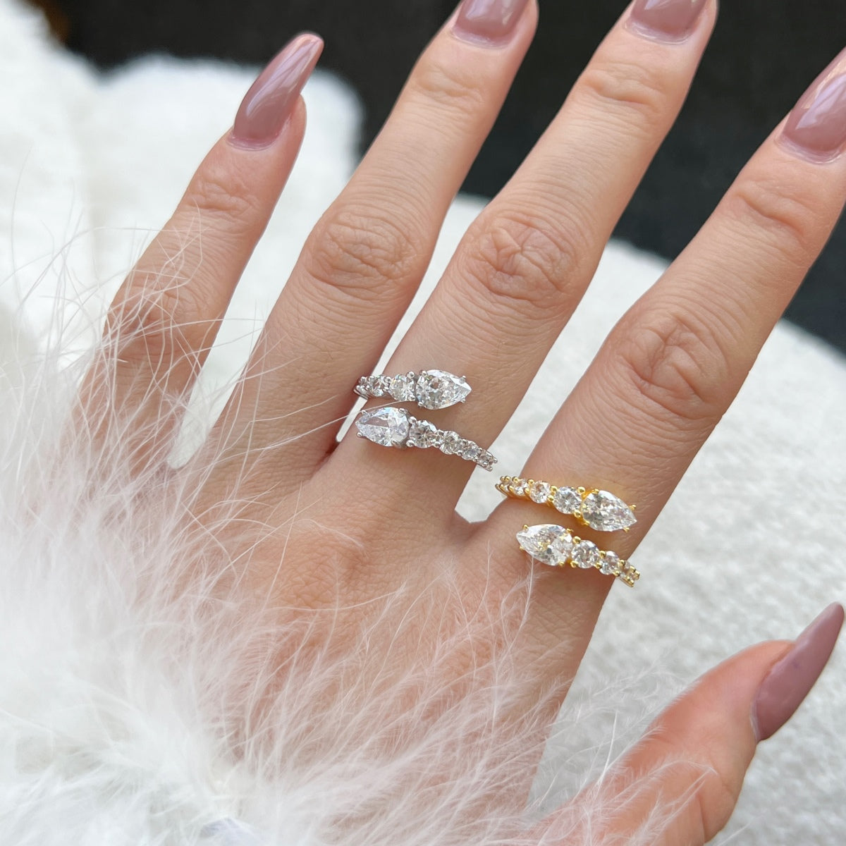 [AuraEcho]Delicate Lively Snake Shape Daily Ring