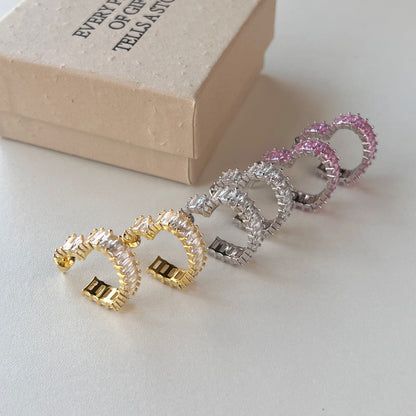 [AuraEcho]Radiant Heart Cutout Earrings