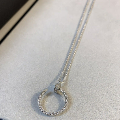 [AuraEcho]JUSTE NECKLACE SILVER DIAMONDS