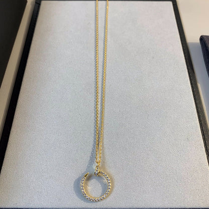 [AuraEcho]JUSTE NECKLACE GOLD DIAMONDS