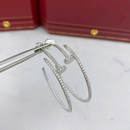 [AuraEcho]JUSTE FULL DIAMOND LARGE EARRINGS
