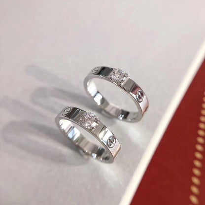 [AuraEcho]LOVE RING 3.6MM 1 BIG DIAMOND