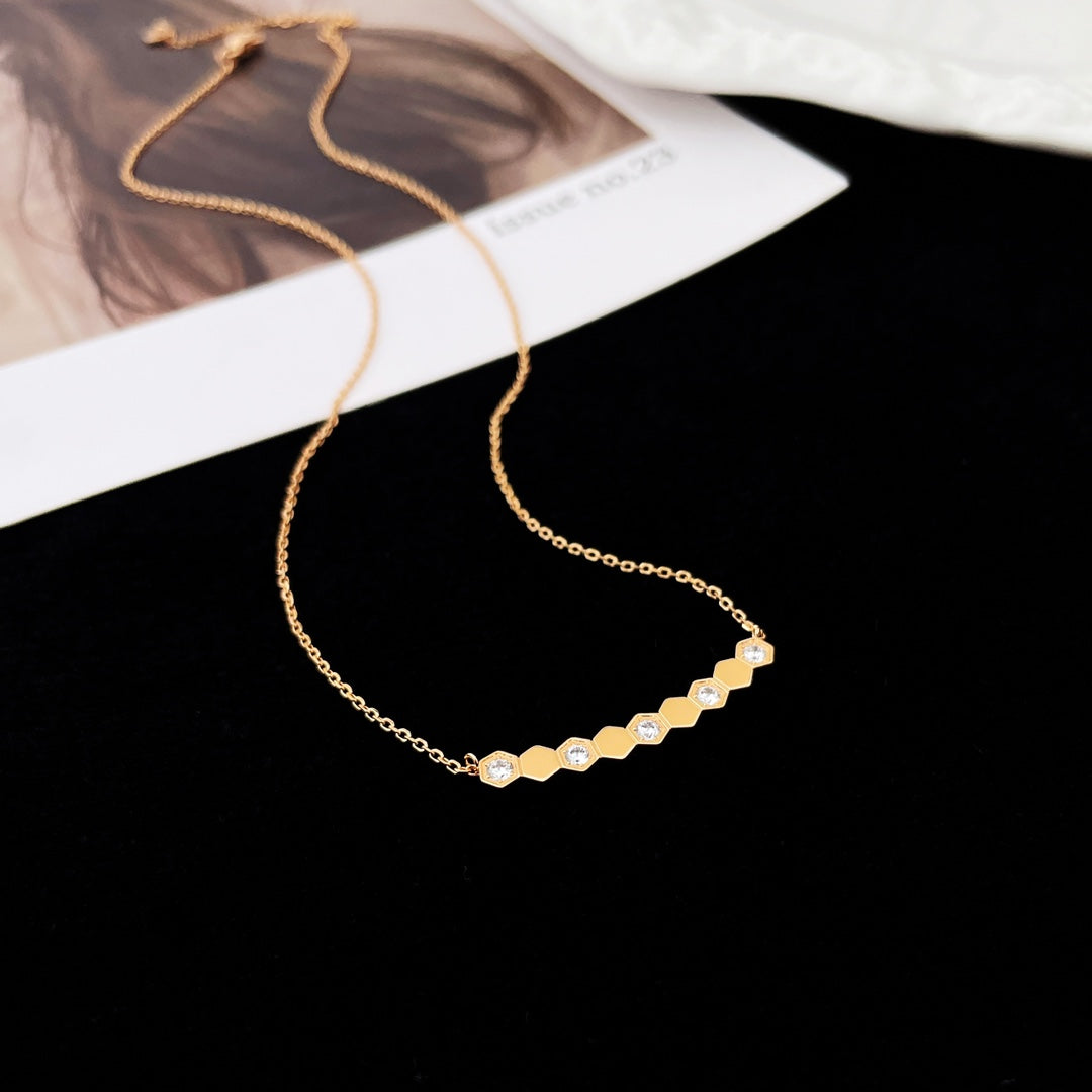 [AuraEcho]BEE MY LOVE DIAMOND NECKLACE