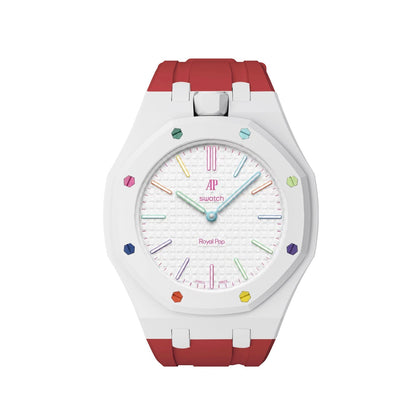 [AuraEcho]Royal Oak Pop Exclusive Bioceramic Case & Silicone Strap Mix Color