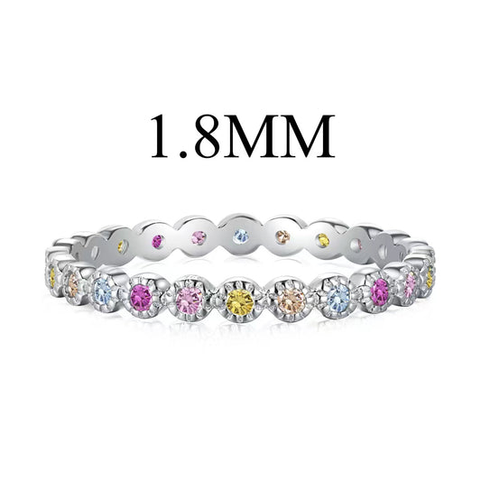 [AuraEcho]Unique Scintillating Round Cut Daily Ring