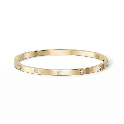 [AuraEcho]LOVE BRACELET 3.65MM 10 DIAMONDS
