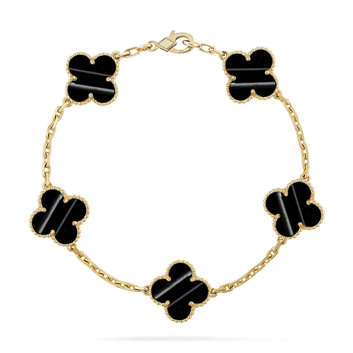[AuraEcho] CLOVER 5 MOTIF PULSAR STONE BRACELET COLLECTION