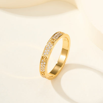 [AuraEcho]LOVE RING 2.65MM DIAMOND