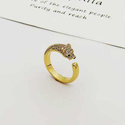 [AuraEcho]PANTHERE HALF DIAMOND SMALL RING