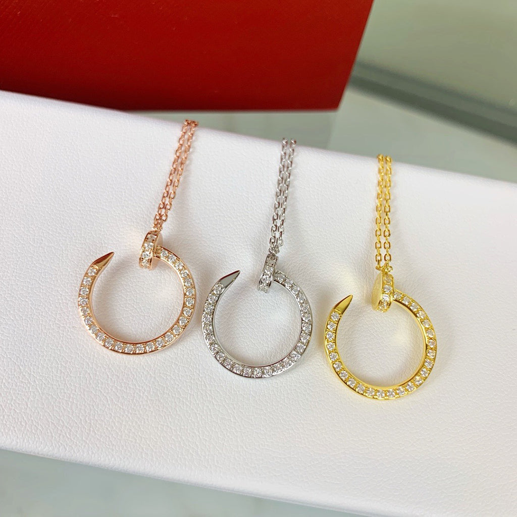 [AuraEcho]JUSTE NECKLACE FULL DIAMOND