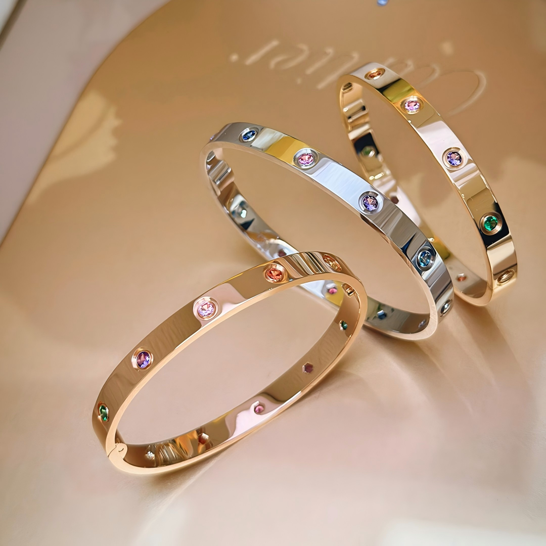 [AuraEcho]2026 RAINBOW LOVE BRACELET 6.1MM  10 DIAMONDS