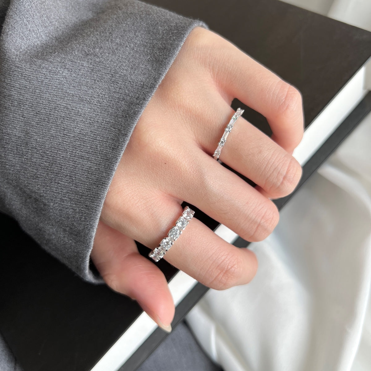 [AuraEcho]Eternity Round Cut Tennis Ring