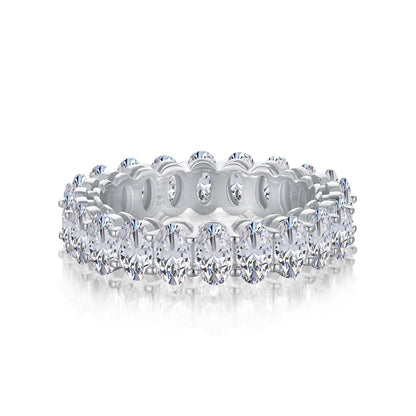 [AuraEcho]Ornate Oval Cut Tennis Ring