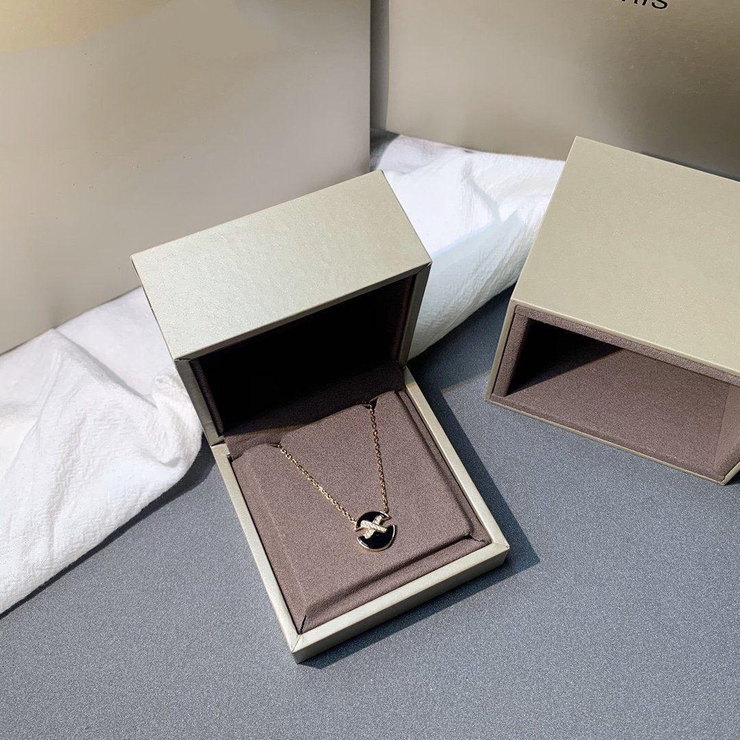 [AuraEcho]JEUX DE PINK GOLD DIAMOND NECKLACE