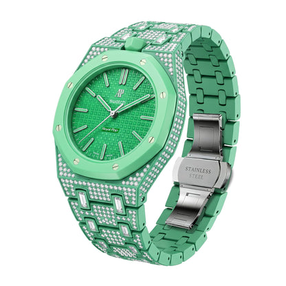[AuraEcho]Royal Oak Pop Exclusive Bioceramic Case & Bioceramic Strap Full Diamond