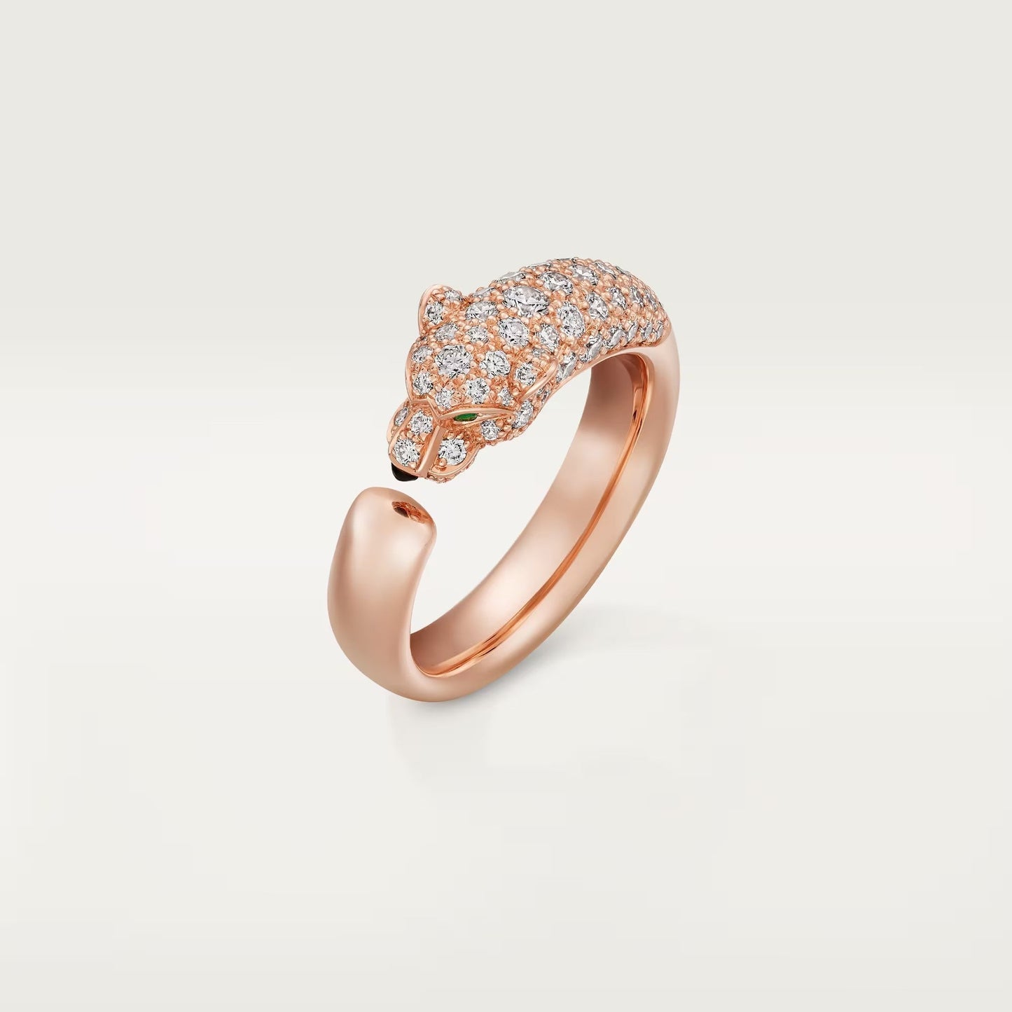 [AuraEcho]PANTHERE HALF DIAMOND SMALL RING