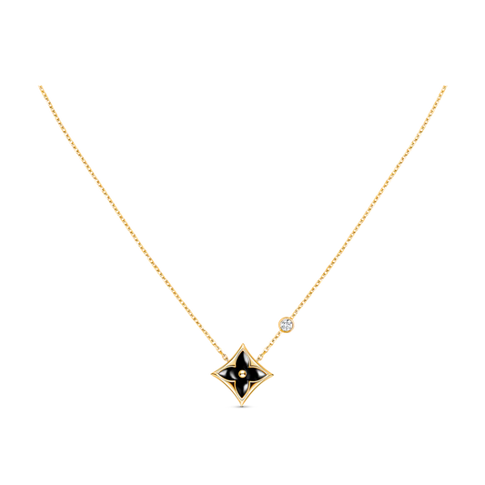 [AuraEcho]STAR BLACK MOP NECKLACE